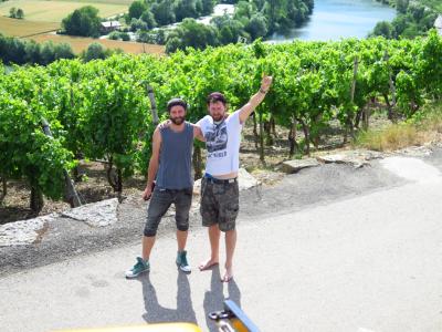 Falko and Chris in the Vineyards